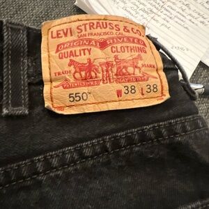 Levi's Men's Charcoal Relaxed Jeans